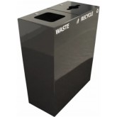 WITT Dual Stream Waste and Recycling Receptacle - 32 gallon